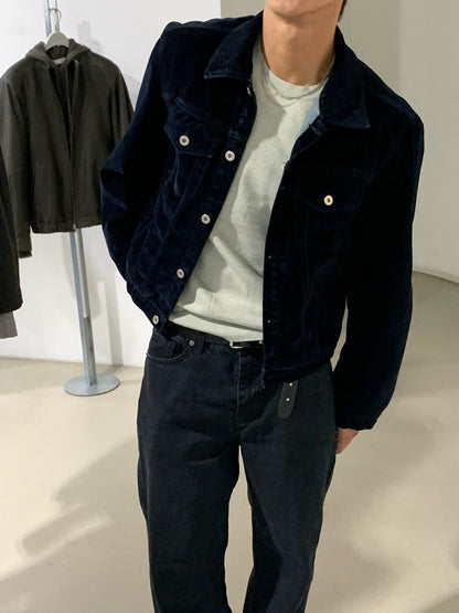 Velvet-Coated Trucker Jacket (Type 3)