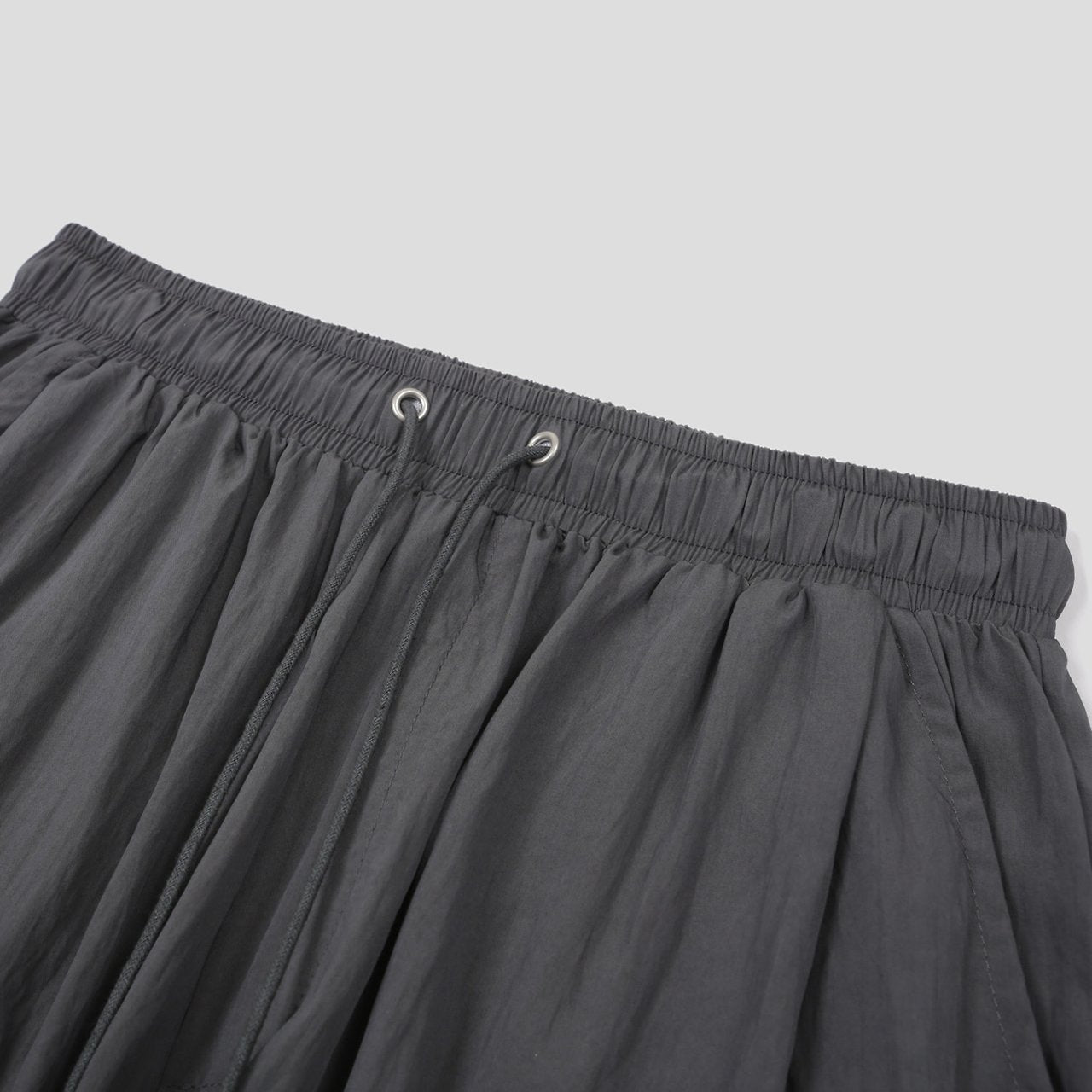 Pigment-Washed Nylon Shirt Jacket