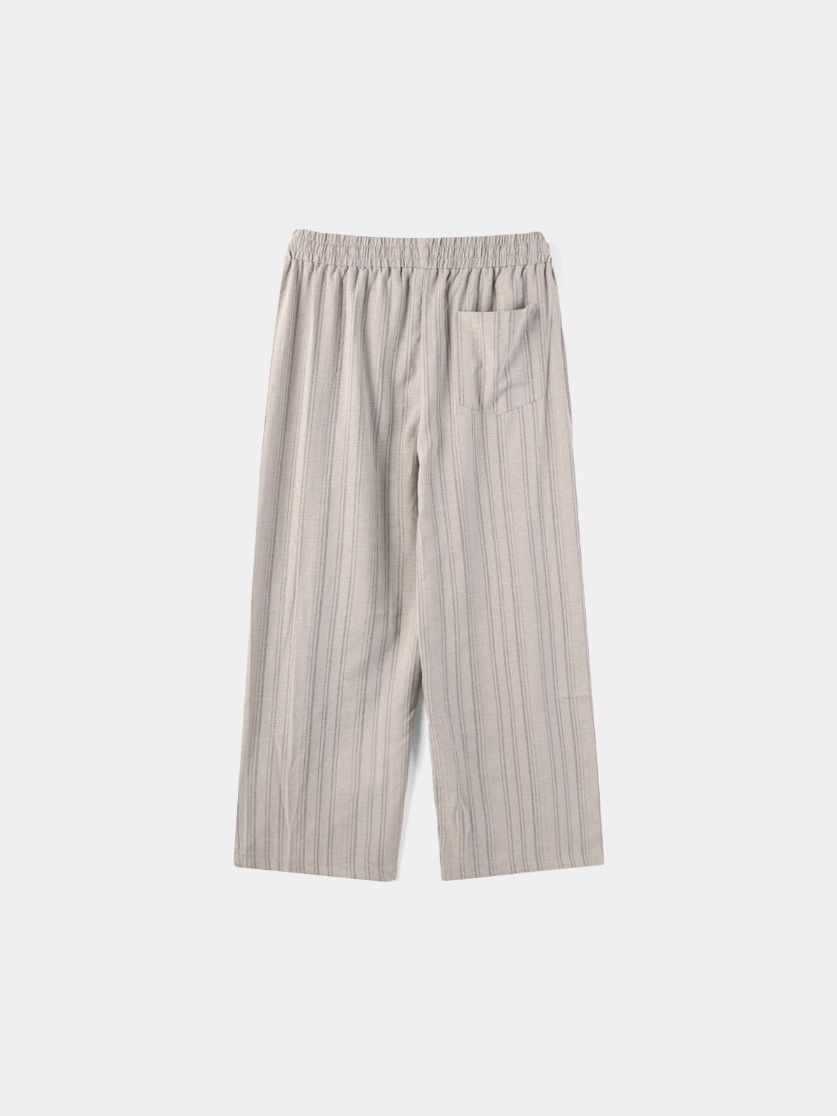 Tone-on Stripe Banding Slacks