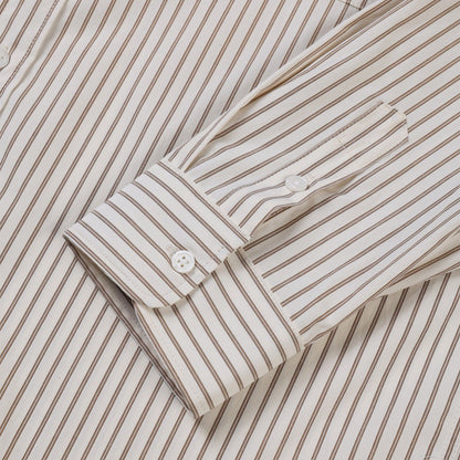 Rosy Stripe Oversized Shirt