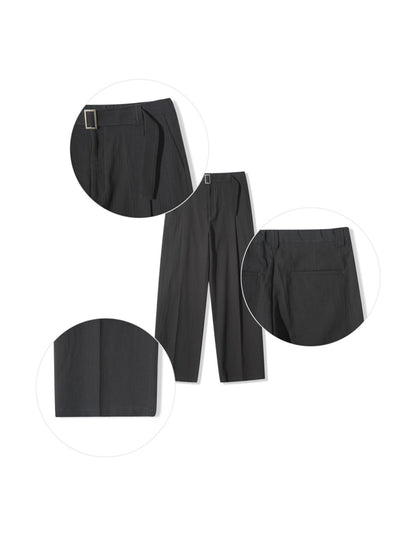 Flow Belted Wide-Leg Trousers