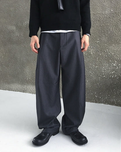 Zegna One-Tuck Curved Slacks