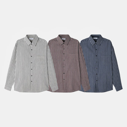 Pigment-Washed Nylon Shirt Jacket