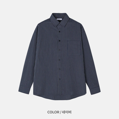 Pigment-Washed Nylon Shirt Jacket