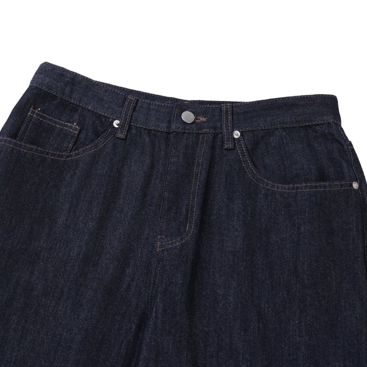 Raw Indigo Semi-Wide Denim