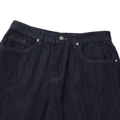 Raw Indigo Semi-Wide Denim