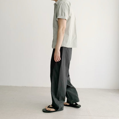 Dino Cotton Belted Pants