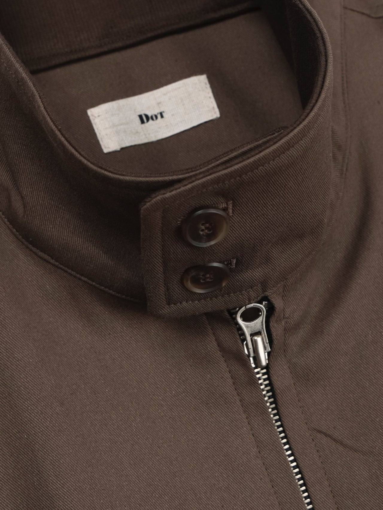 Contrast Collar Harrington Blouson