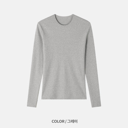 Naive Slim Rib T-Shirt