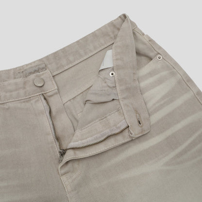 Sand Washed Wide Denim Pants