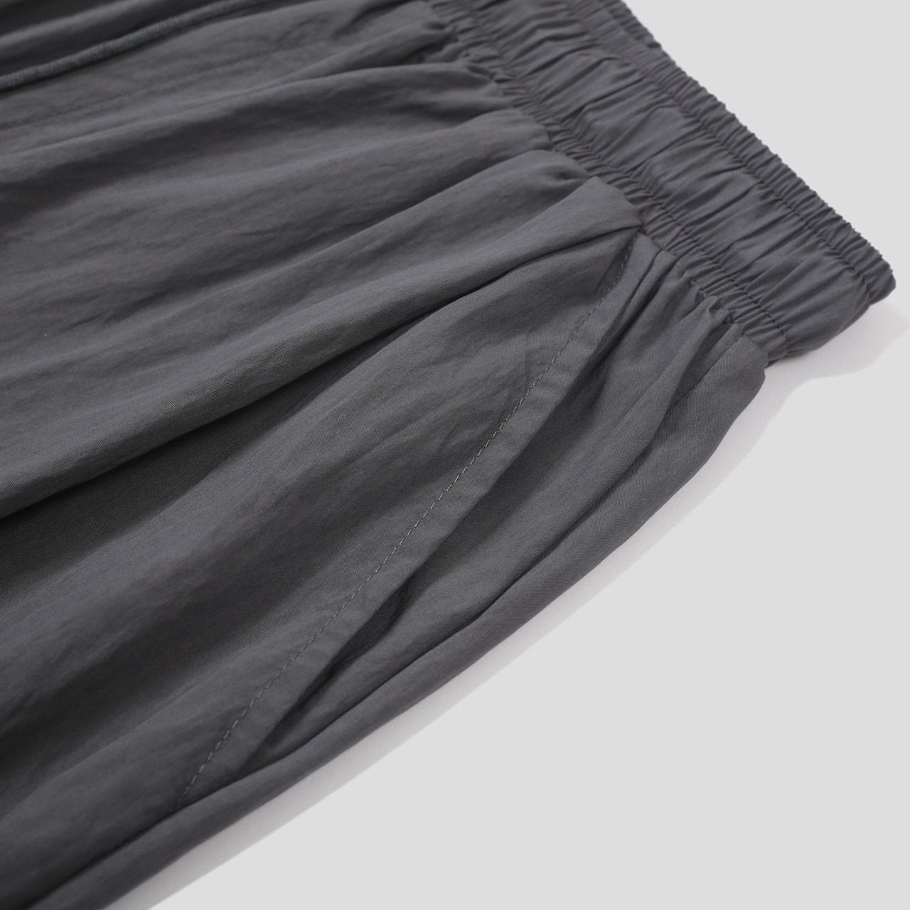 Pigment-Washed Nylon Shirt Jacket