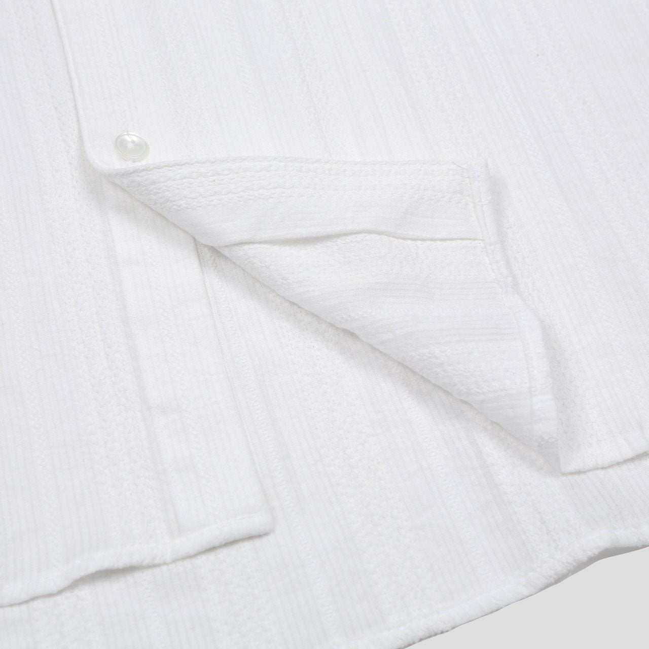 Pigment-Washed Nylon Shirt Jacket