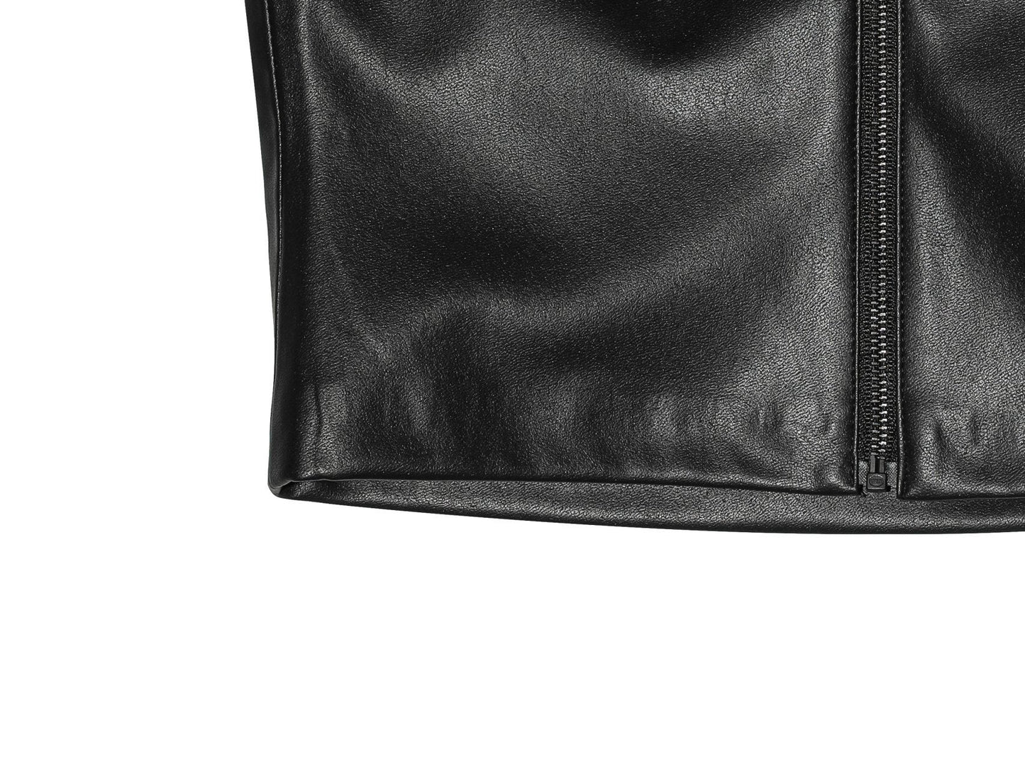 [PAPERMOON] SS / Off Shoulder Vegan Leather Tube Top