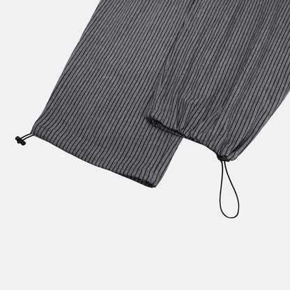 Bulky Fit Stripe Linen Pants