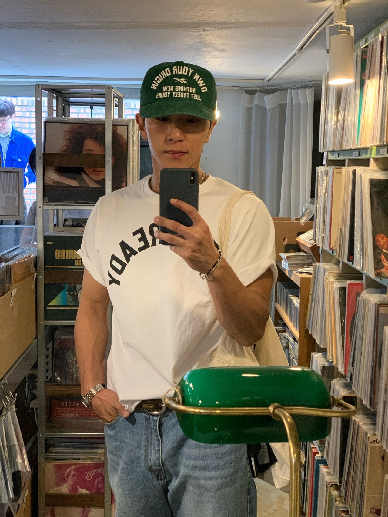 Pigment-Washed Nylon Shirt Jacket