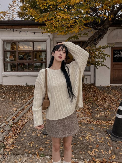 Raven Cropped Rib Knit