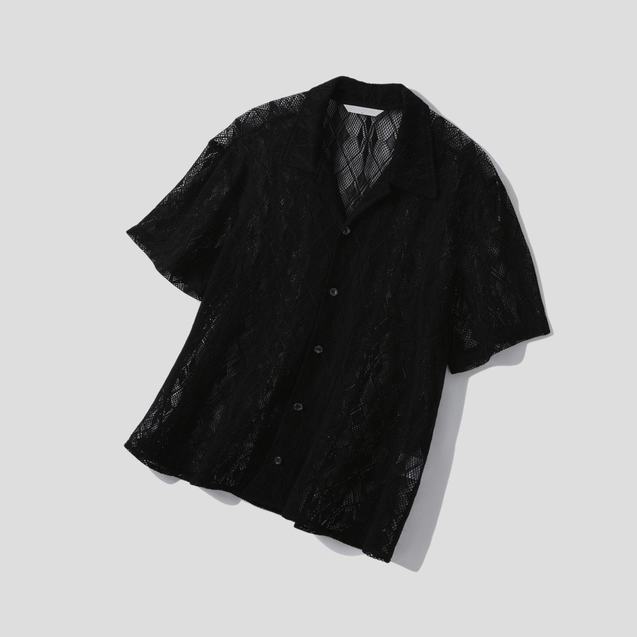 Argyle Punching Lace Shirt