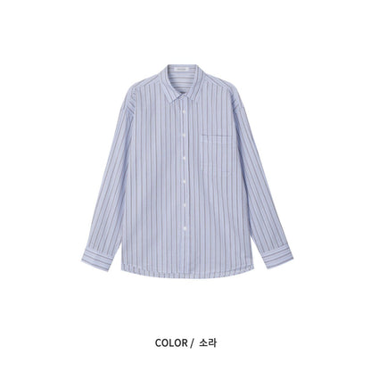 Rough Stripe Oversized Shirt