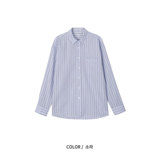 Pigment-Washed Nylon Shirt Jacket