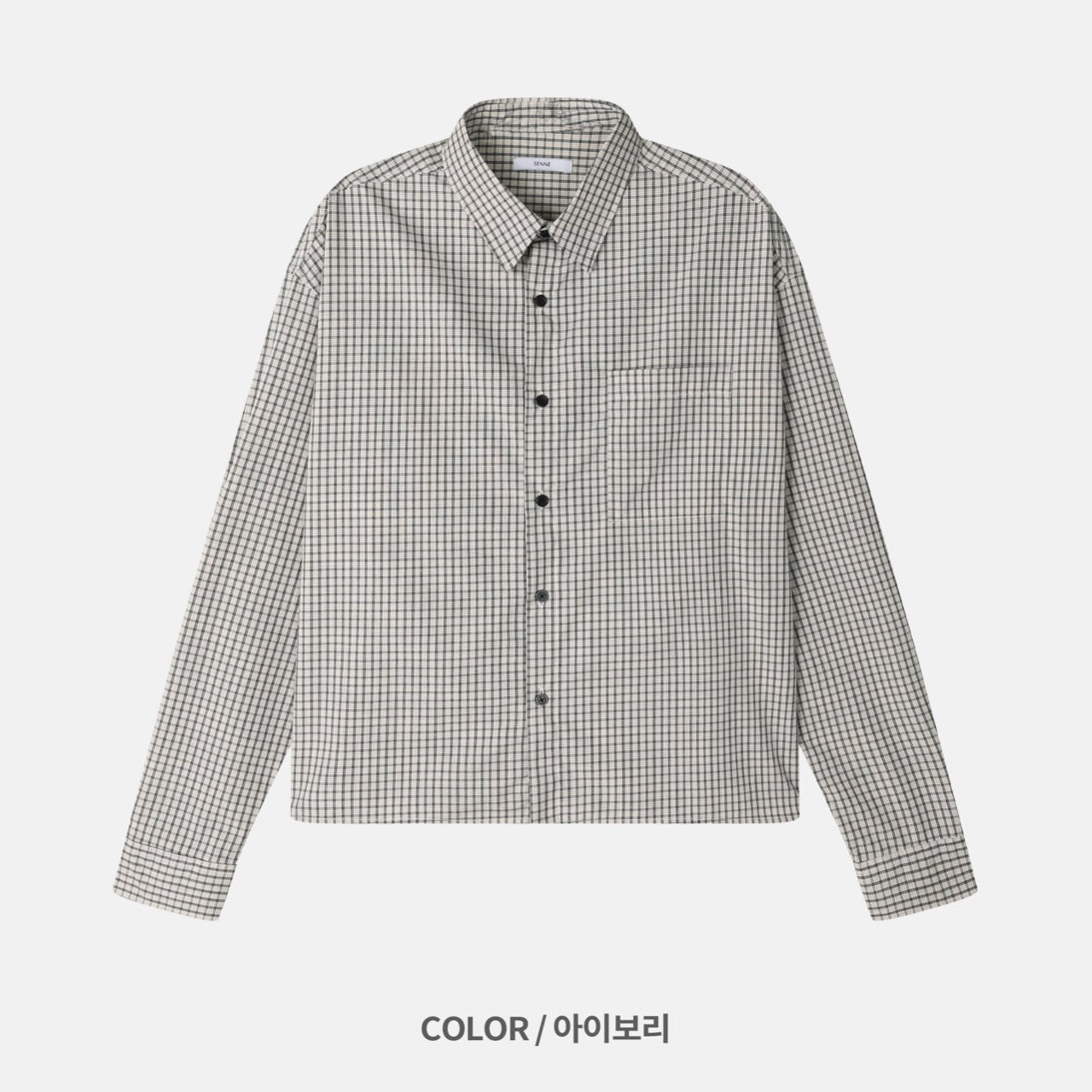 Cookies Check Cropped Shirt