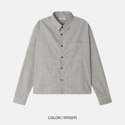 Pigment-Washed Nylon Shirt Jacket