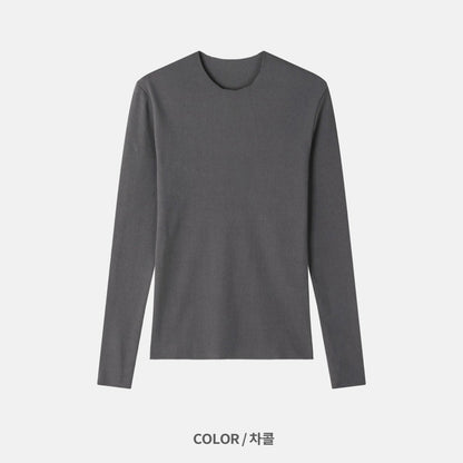 Naive Slim Rib T-Shirt