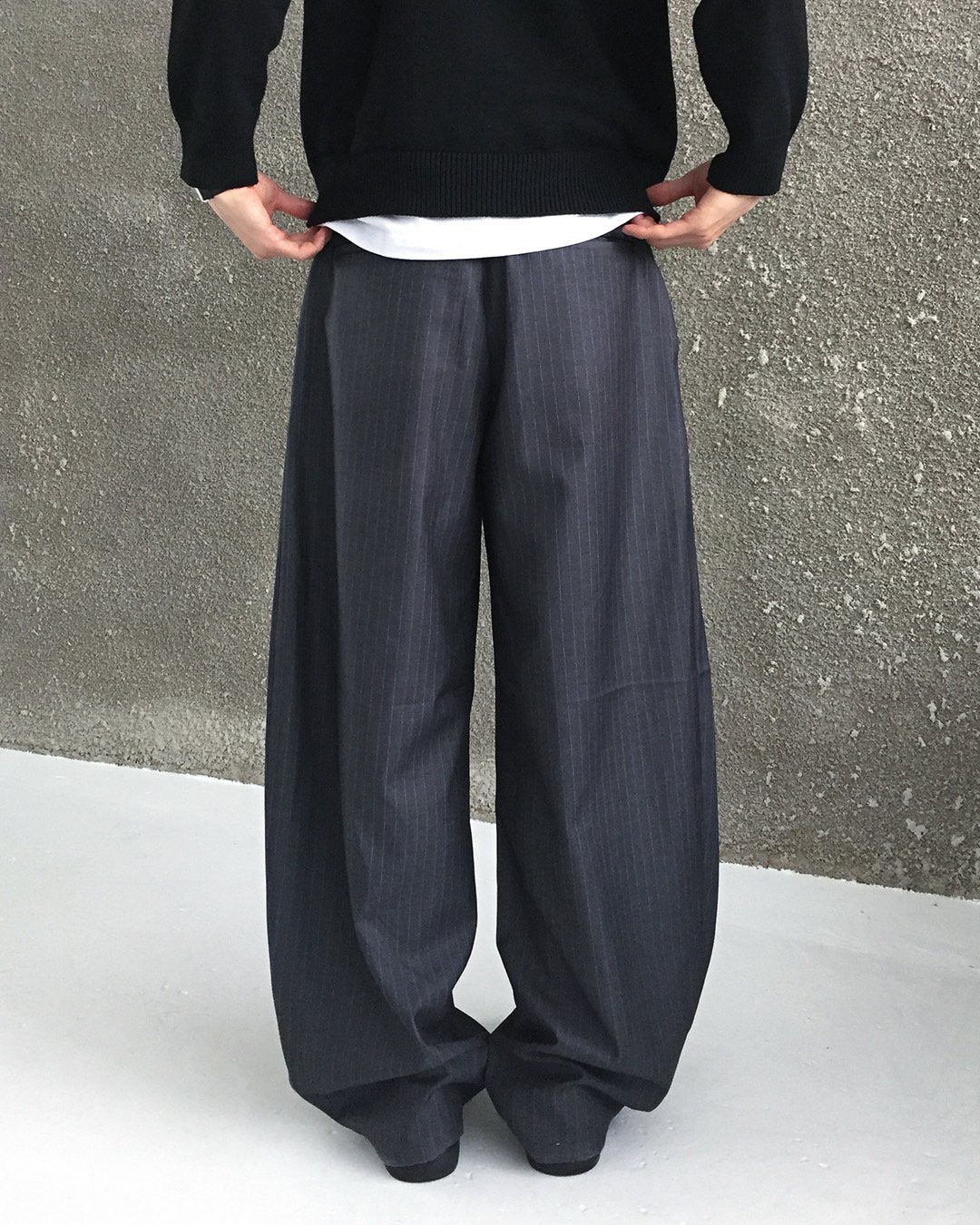 Zegna One-Tuck Curved Slacks