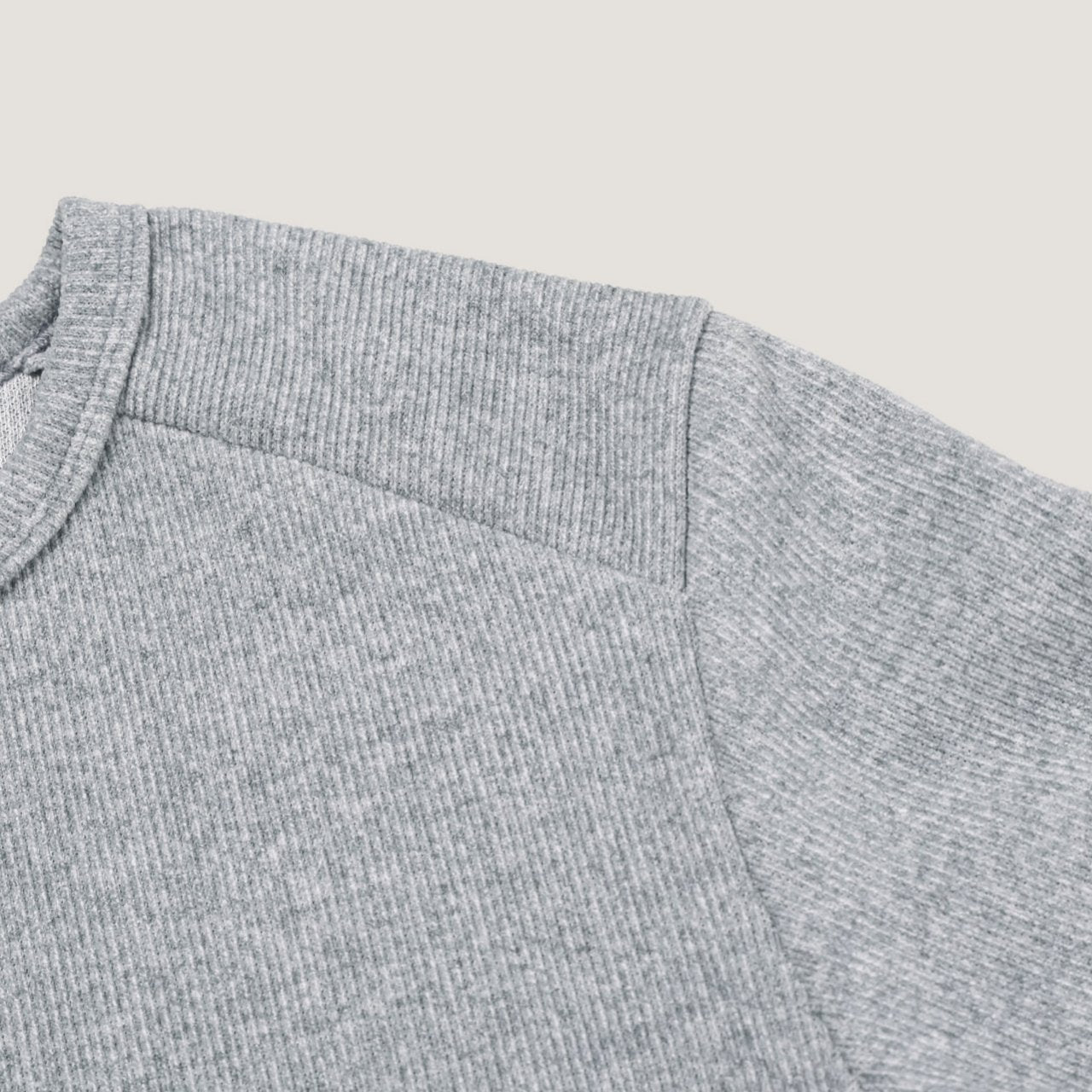 Soft Waffle Henley Long Sleeve