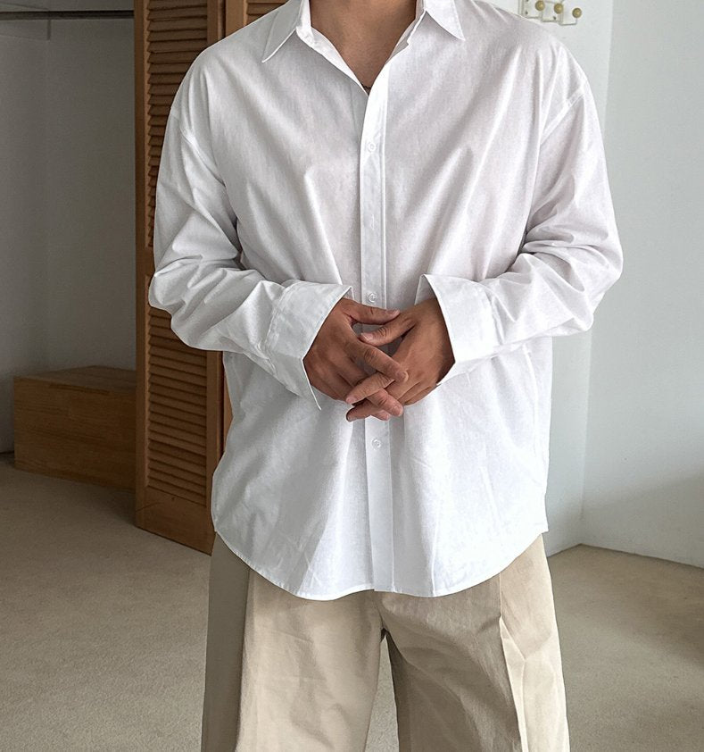 Linen Like Relaxed Shirt