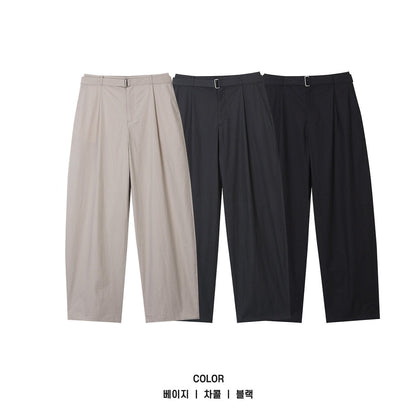 Dino Cotton Belted Pants
