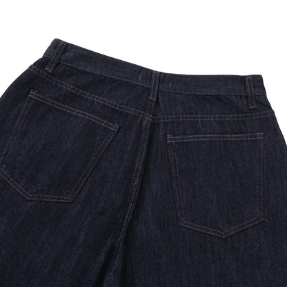 Raw Indigo Semi-Wide Denim