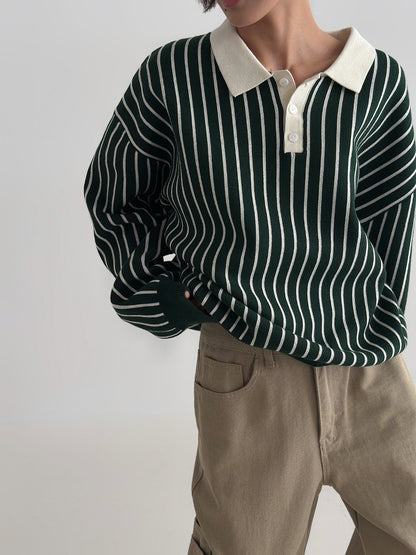 Loader Stripe Polo Knit