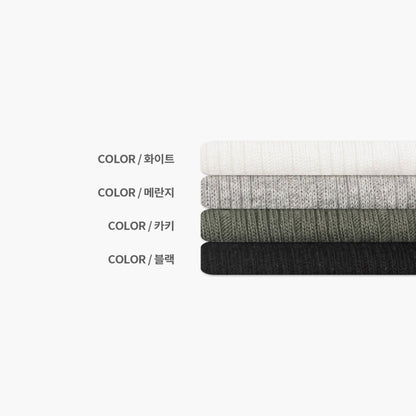 Ribbed Henley Long Sleeve Tee