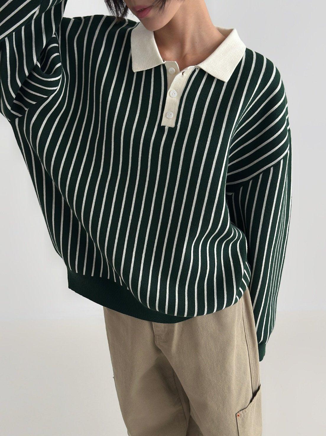 Loader Stripe Polo Knit