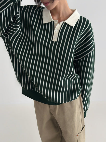 Loader Stripe Polo Knit