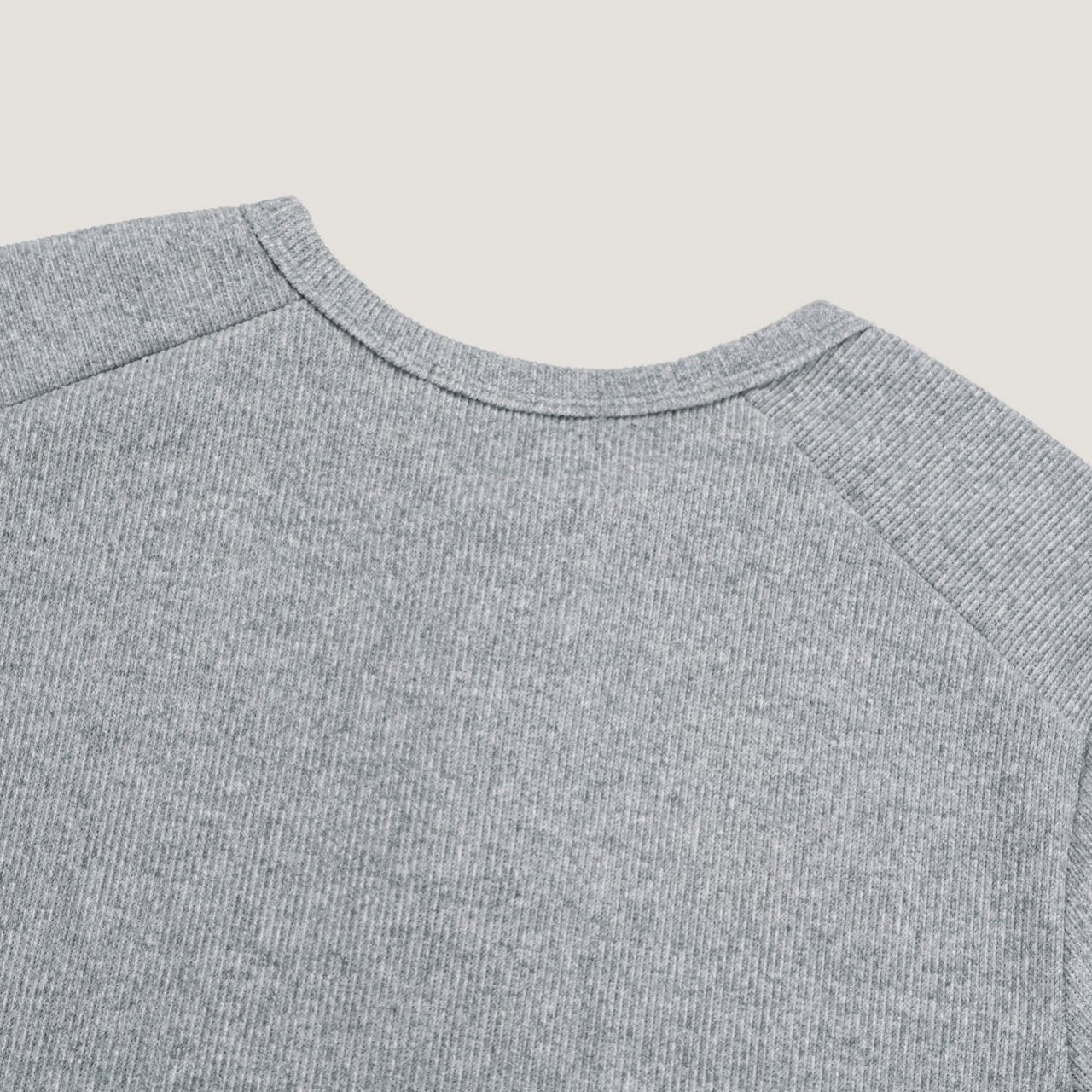 Soft Waffle Henley Long Sleeve