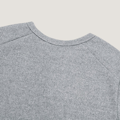 Soft Waffle Henley Long Sleeve