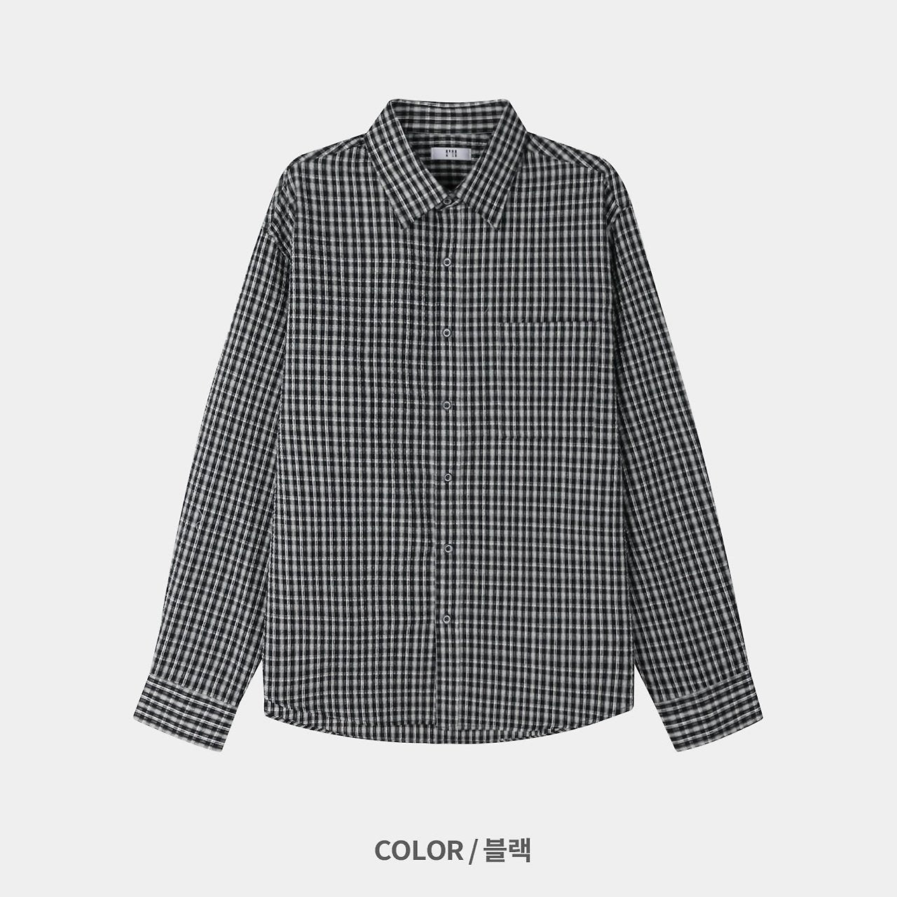 Pigment-Washed Nylon Shirt Jacket