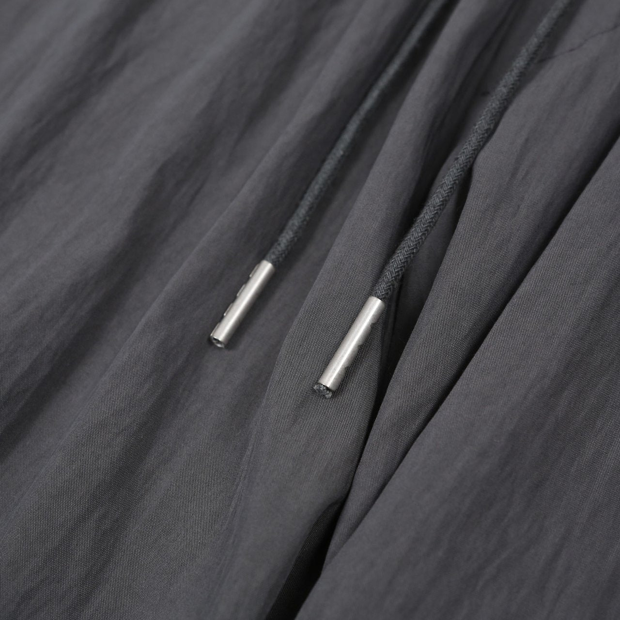 Pigment-Washed Nylon Shirt Jacket