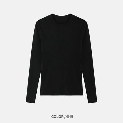 Naive Slim Rib T-Shirt