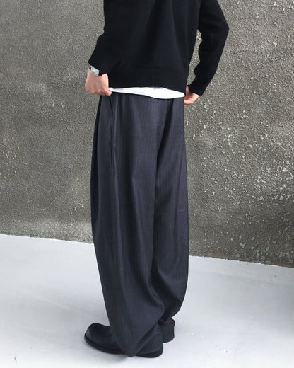 Zegna One-Tuck Curved Slacks