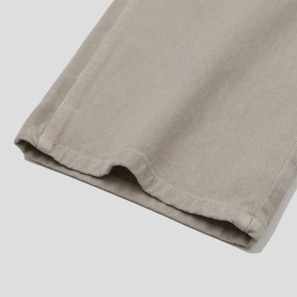Sand Washed Wide Denim Pants