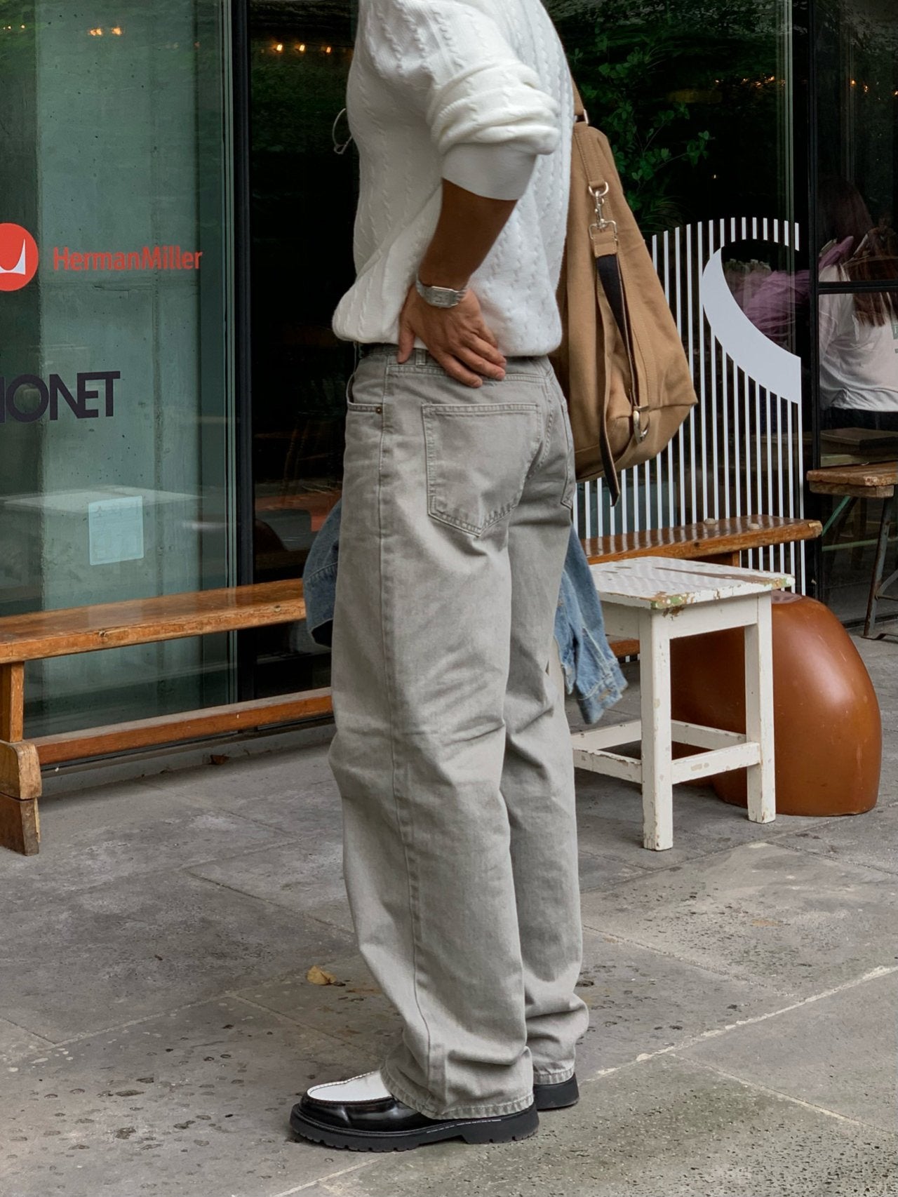 Dying Salt Straight Pants