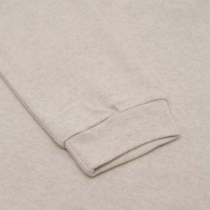 Angora Button Collar Henley Knit Tee