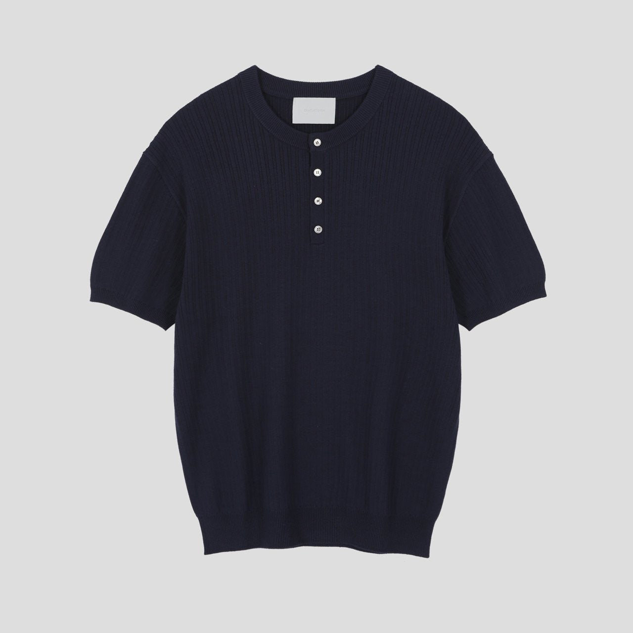 Vertical Henley Knit
