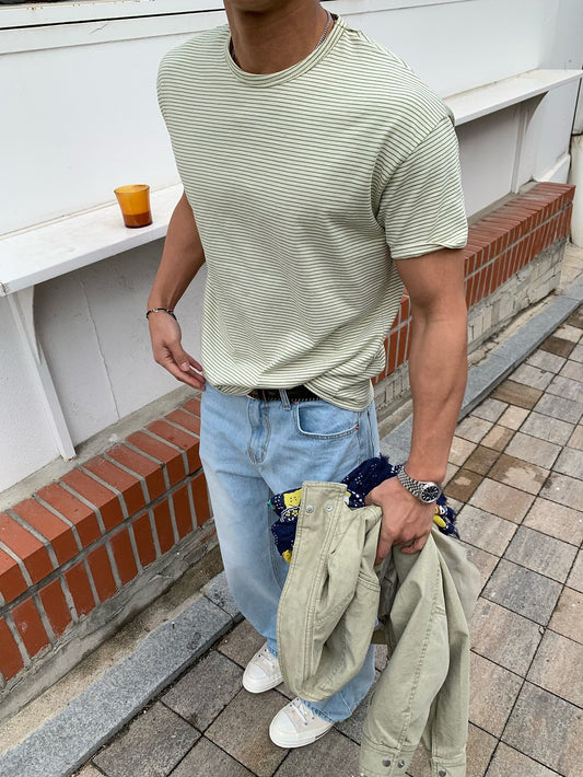 Pigment-Washed Nylon Shirt Jacket