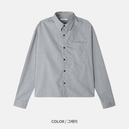 Pigment-Washed Nylon Shirt Jacket