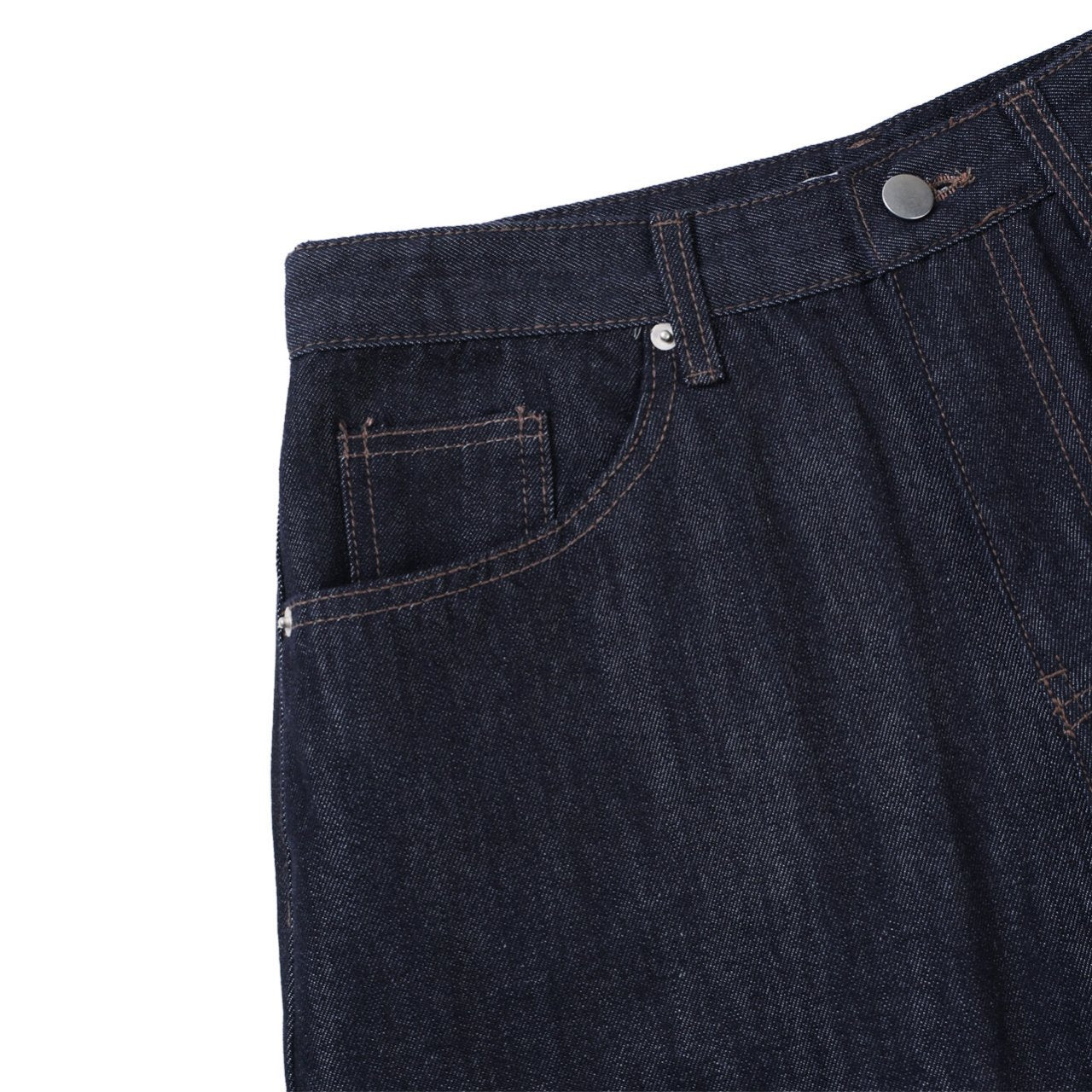 Raw Indigo Semi-Wide Denim