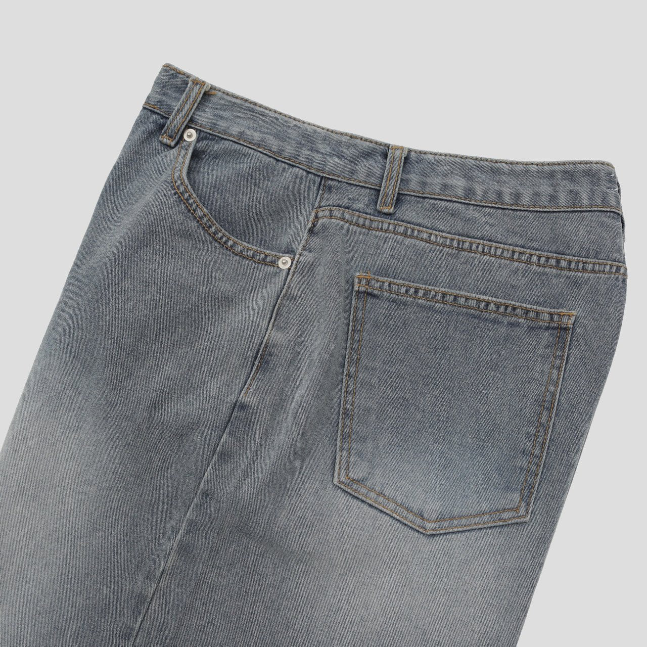 Coil Sand Wide Denim Pants