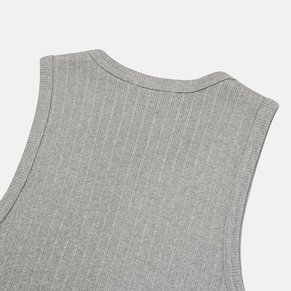 Compact Rib Henley Tank